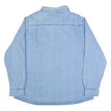 WOOLRICH Fleece Lined Womens Lumberjack Shirt Blue Long Sleeve XL