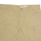 CARHARTT Cargo Mens Workwear Shorts Beige Relaxed XL W40