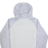 JACK WOLFSKIN Fleece Womens Grey Hoodie Full Zip L