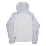 JACK WOLFSKIN Fleece Womens Grey Hoodie Full Zip L