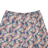 Womens Skater Skirt Blue Short Floral XL