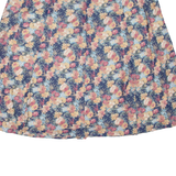 Womens Skater Skirt Blue Short Floral XL