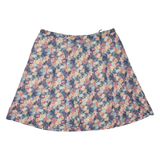 Womens Skater Skirt Blue Short Floral XL