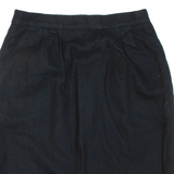 Womens Pencil Skirt Black Short Wool M