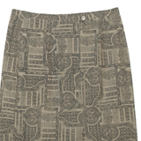 RIO Womens Straight Skirt Brown Knee Length L