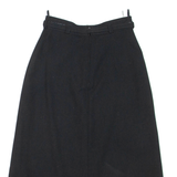 MAD PANTS Belted Womens A-Line Skirt Black Knee Length Wool XXS