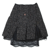 ZARA Womens Straight Skirt Black Knee Length S