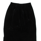 BARANDA Womens Straight Skirt Black Midi Velvet M