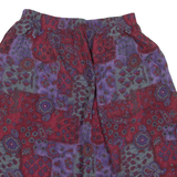 SAG HARBOUR Womens Straight Skirt Purple Short Floral L