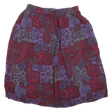 SAG HARBOUR Womens Straight Skirt Purple Short Floral L