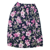 JACLYN SMITH Womens Straight Skirt Blue Knee Length Floral M