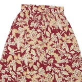 SAG HARBOUR Womens Maxi Skirt Maroon Long Floral M