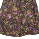 Womens Flare Skirt Purple Midi Floral M