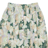 BIAGGINI Womens Flare Skirt Beige Midi Floral M