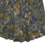 Womens Flare Skirt Grey Short Crazy Pattern XL
