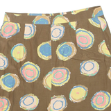 Womens Straight Skirt Brown Short Spotted L