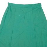 Womens A-Line Skirt Green Knee Length S