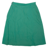 Womens A-Line Skirt Green Knee Length S