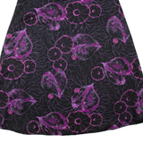 Womens Maxi Skirt Black Long Floral S