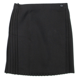 Womens Pleated Skirt Black Short S