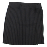 Womens Pleated Skirt Black Short S