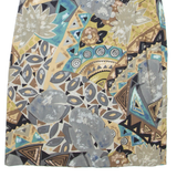 Womens Pencil Skirt Grey Knee Length Floral M
