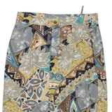 Womens Pencil Skirt Grey Knee Length Floral M