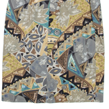 Womens Pencil Skirt Grey Knee Length Floral M