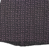 Womens Flare Skirt Black Knee Length Floral 2XL