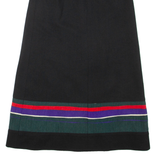 Womens A-Line Skirt Black Long S