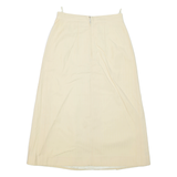 Womens A-Line Skirt Yellow Knee Length Striped XS