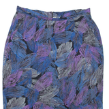 Womens Straight Skirt Blue Knee Length Floral M