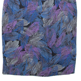 Womens Straight Skirt Blue Knee Length Floral M