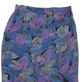 Womens Straight Skirt Blue Knee Length Floral M