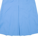 Womens Pleated Skirt Blue Midi S