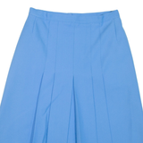 Womens Pleated Skirt Blue Midi S