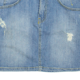 GUESS Womens Mini Skirt Blue Short Denim S