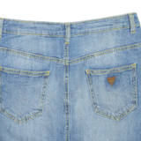 GUESS Womens Mini Skirt Blue Short Denim S
