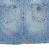 GUESS Womens Mini Skirt Blue Short Denim S