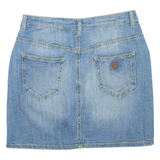 GUESS Womens Mini Skirt Blue Short Denim S