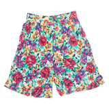 LEE WINTER Womens Chino Shorts Blue 90s Floral M W28