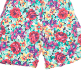 LEE WINTER Womens Chino Shorts Blue 90s Floral M W28