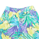 SOPHISICATES Womens Chino Shorts Blue 90s Floral S W26