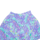 Womens Chino Shorts Blue 90s Floral M W30