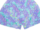 Womens Chino Shorts Blue 90s Floral M W30