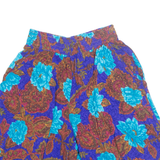 NORTON MCNAUGHJTON Womens Chino Shorts Brown 90s Floral S W26