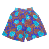 NORTON MCNAUGHJTON Womens Chino Shorts Brown 90s Floral S W26
