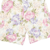 TOFFS Womens Chino Shorts Cream 90s Floral M W29