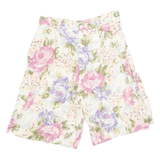 TOFFS Womens Chino Shorts Cream 90s Floral M W29