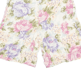 TOFFS Womens Chino Shorts Cream 90s Floral M W29